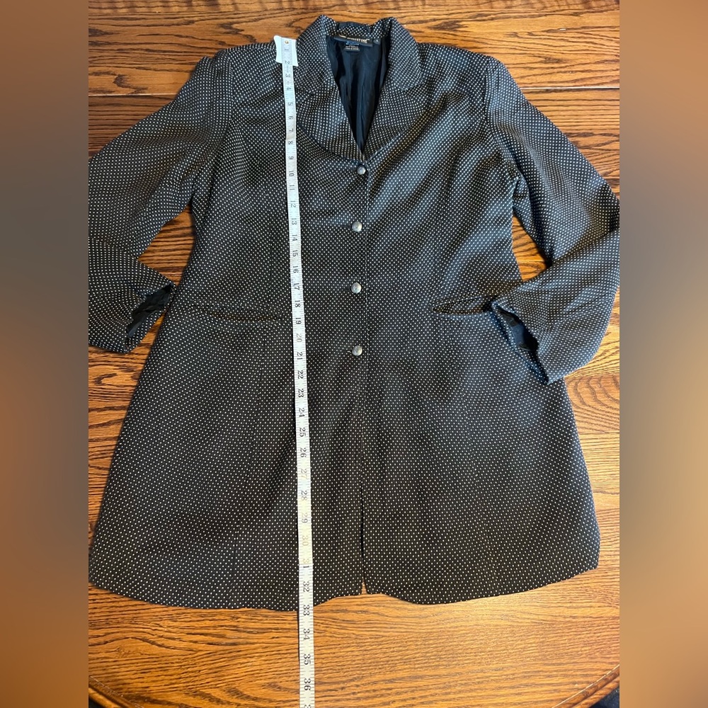 Christine Alexander Black and White Polka Dot Jacket - Picture 4 of 6